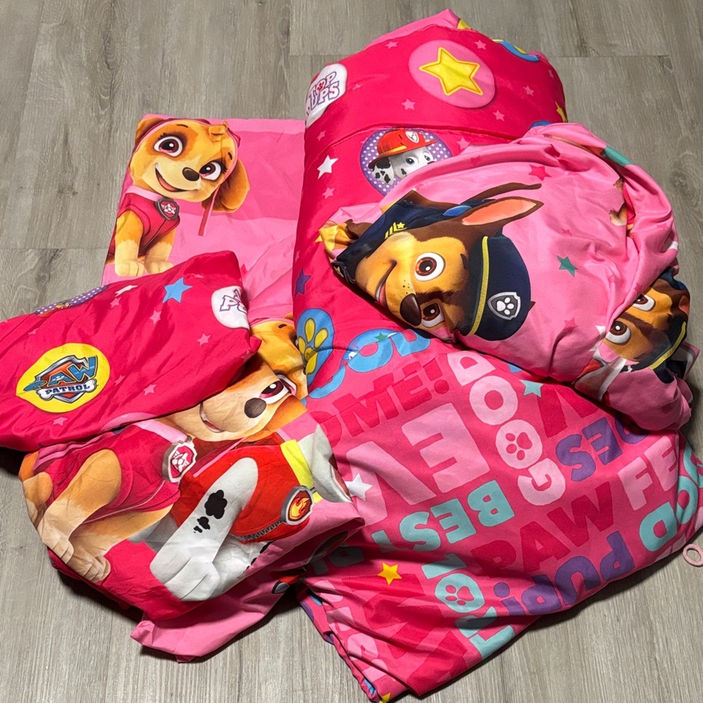 Nickelodeon Paw Patrol Pink 5 Piece  Bedding Set